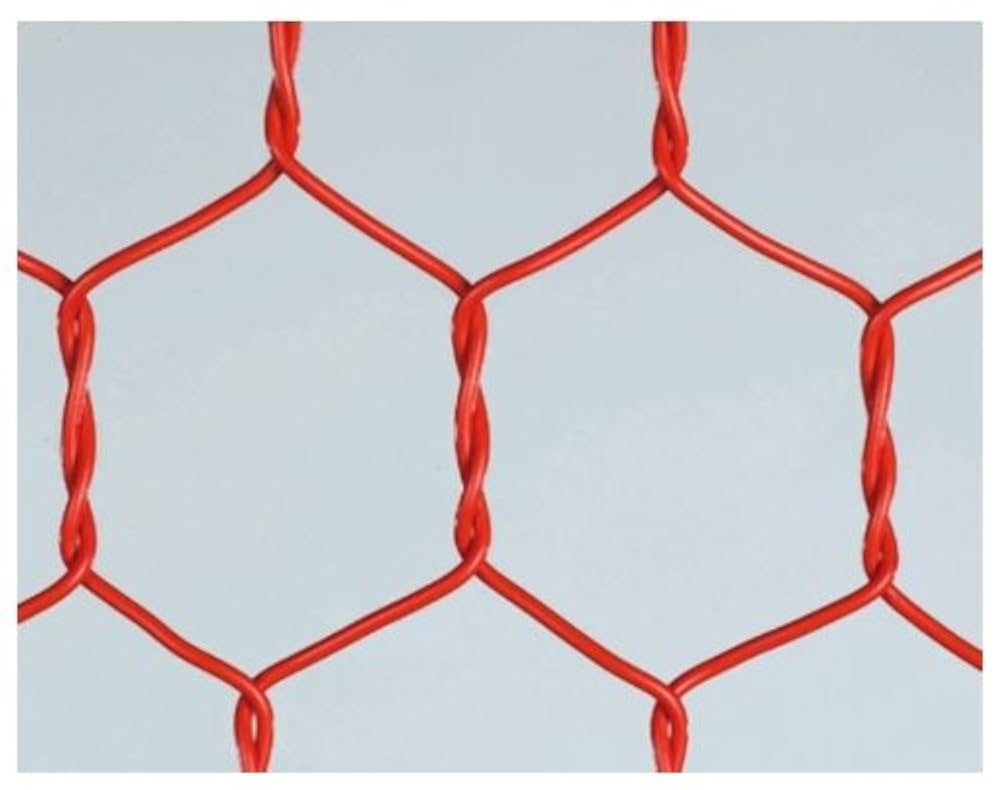 Amazon | 吉田隆 ビニール亀甲金網 オレンジ #14X40X910X15m | 金網